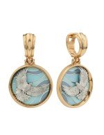 Серьги из золота c эмалью