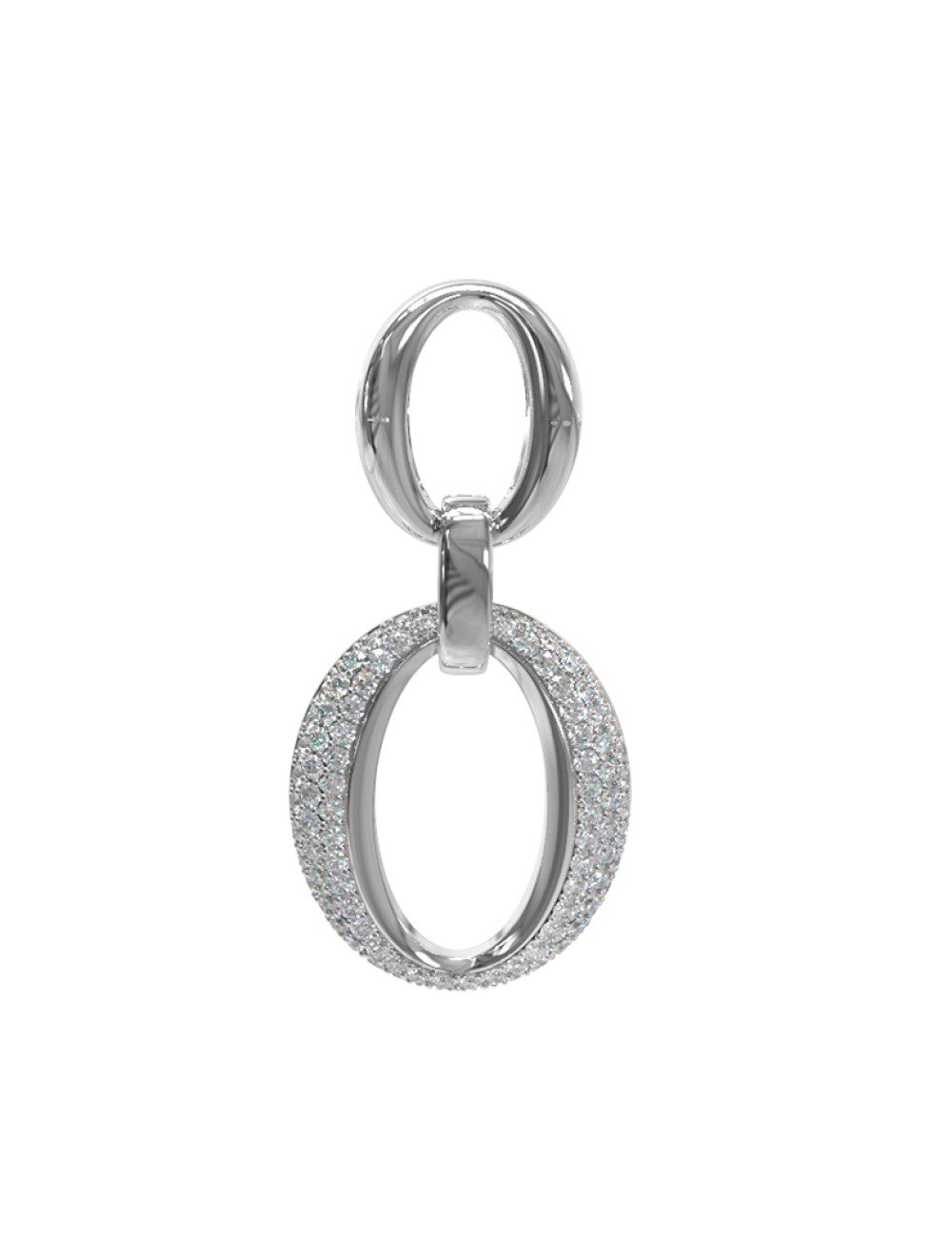 Подвеска из белого золота c бриллиантами