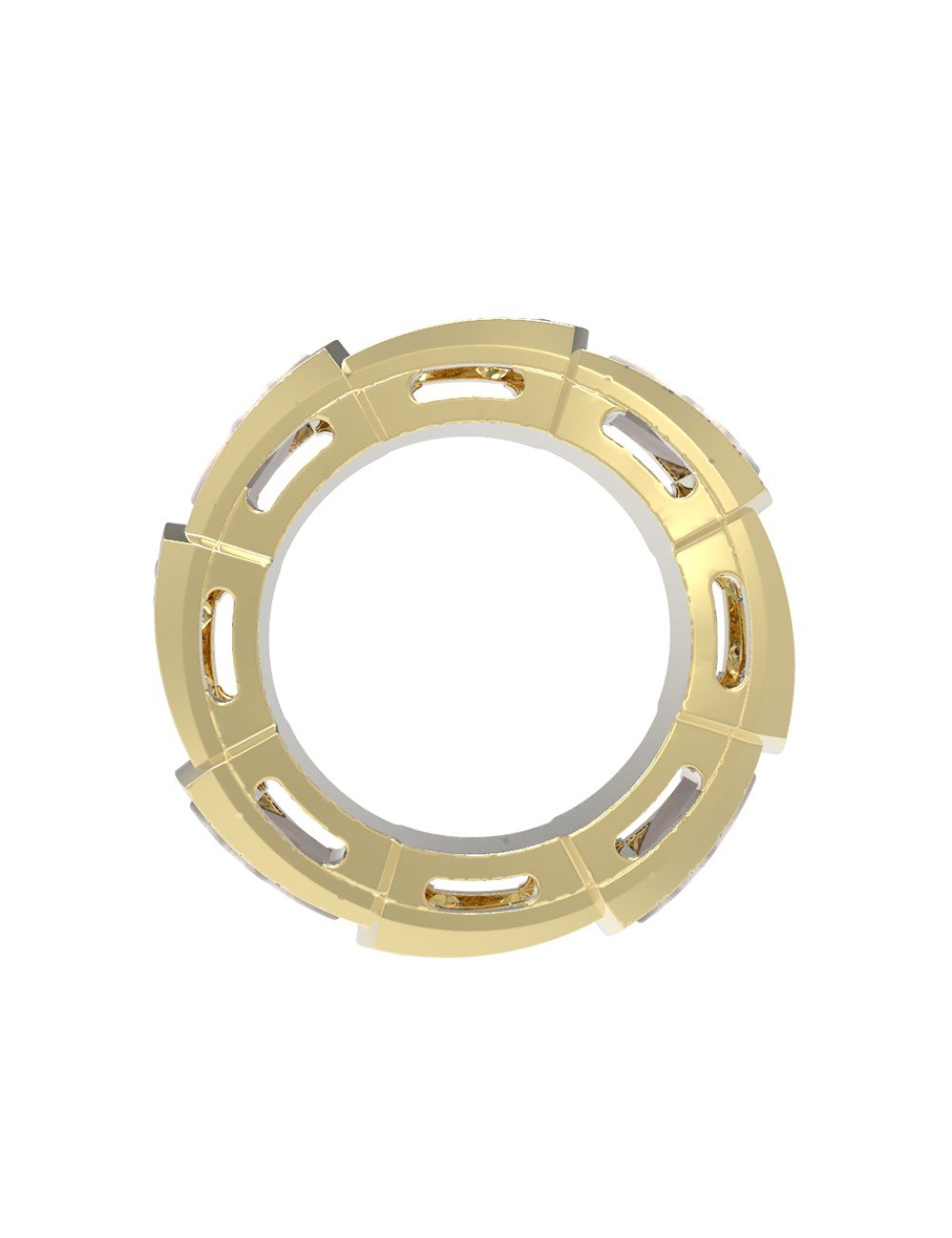 Подвеска из лимонного золота c бриллиантами и перламутром