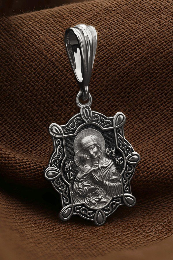 Образок из белого золота