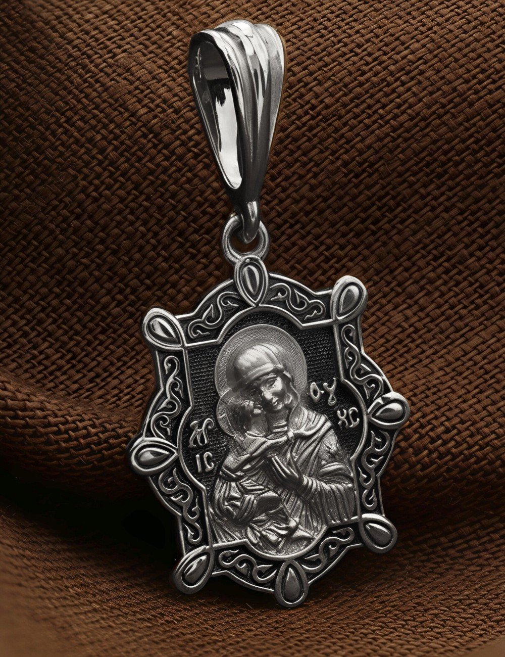 Образок из белого золота