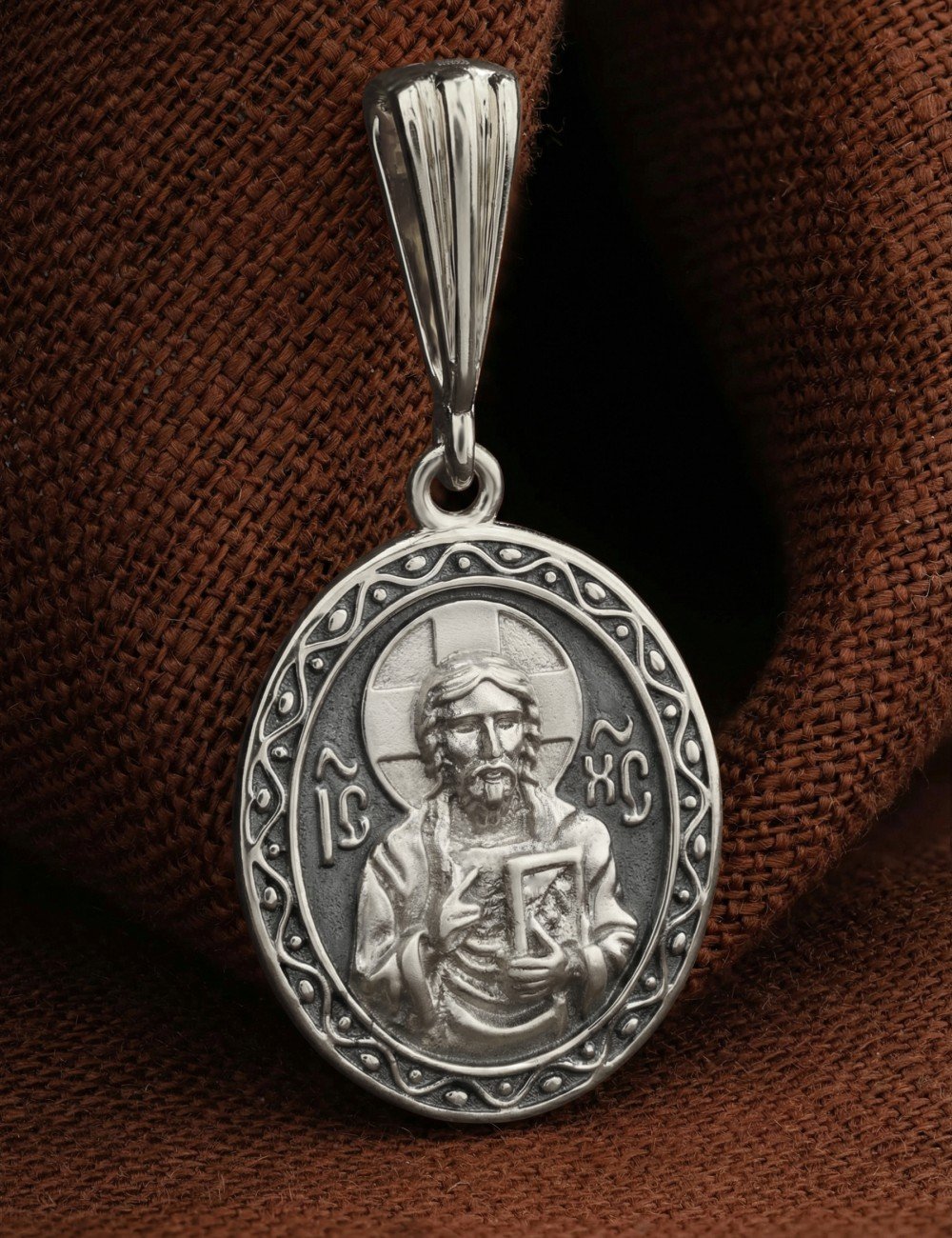 Образок из белого золота