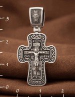 Крест из белого золота