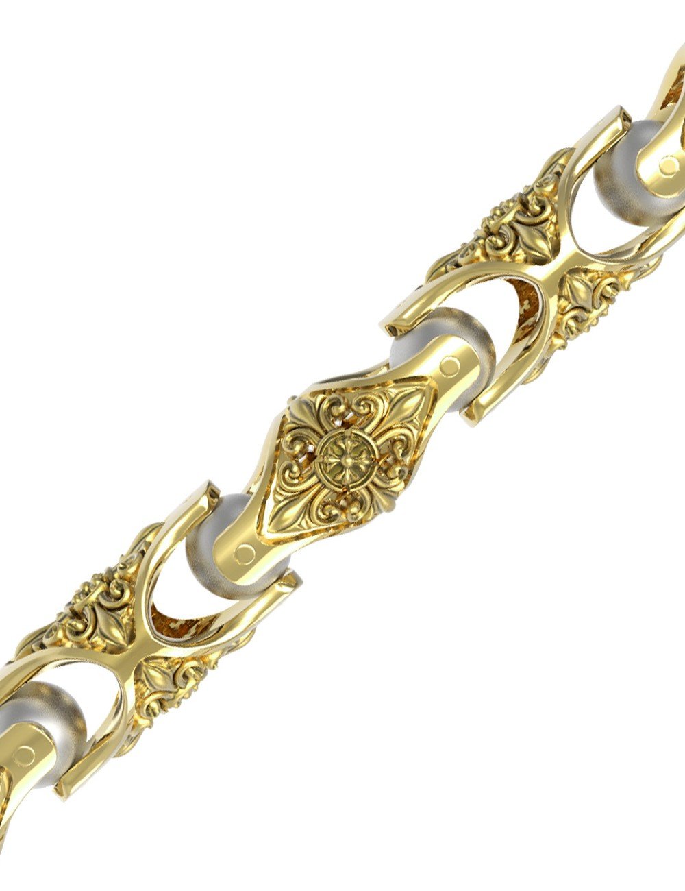 Цепь из лимонного золота