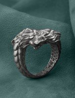 Кольцо из белого золота c бриллиантами