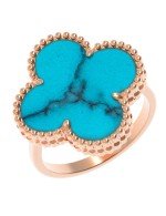 Кольцо из золота c бирюзой