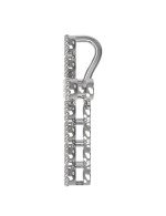 Крест из белого золота c бриллиантами