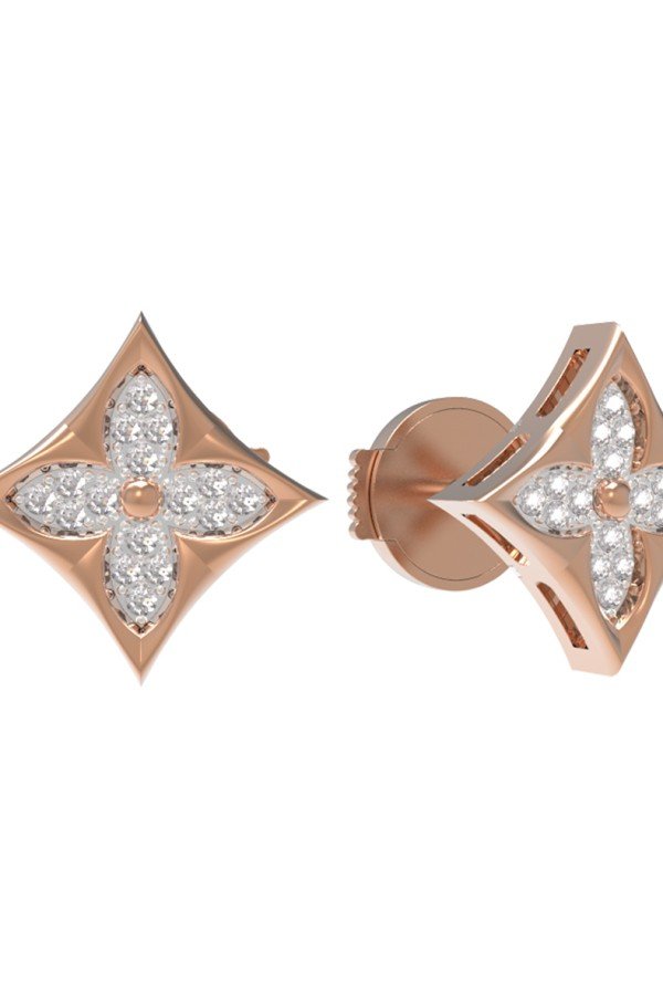 Серьги из золота c бриллиантами