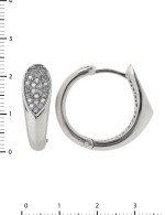 Серьги из белого золота c бриллиантами