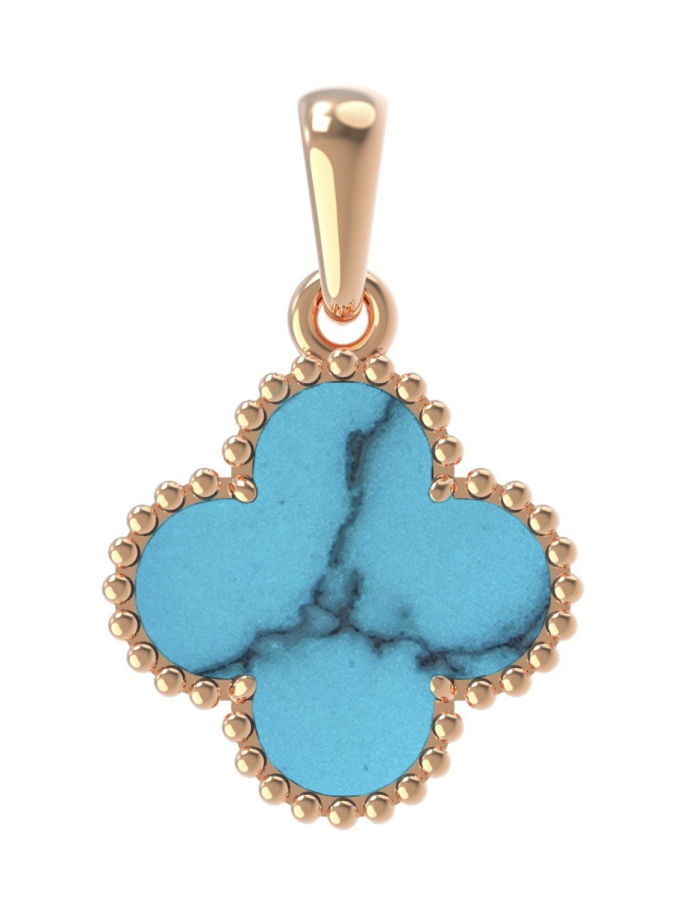 Подвеска из золота c бирюзой