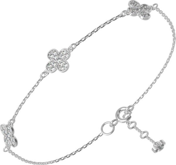 Браслет из белого золота c бриллиантами