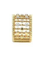 Кольцо из лимонного золота c бриллиантами