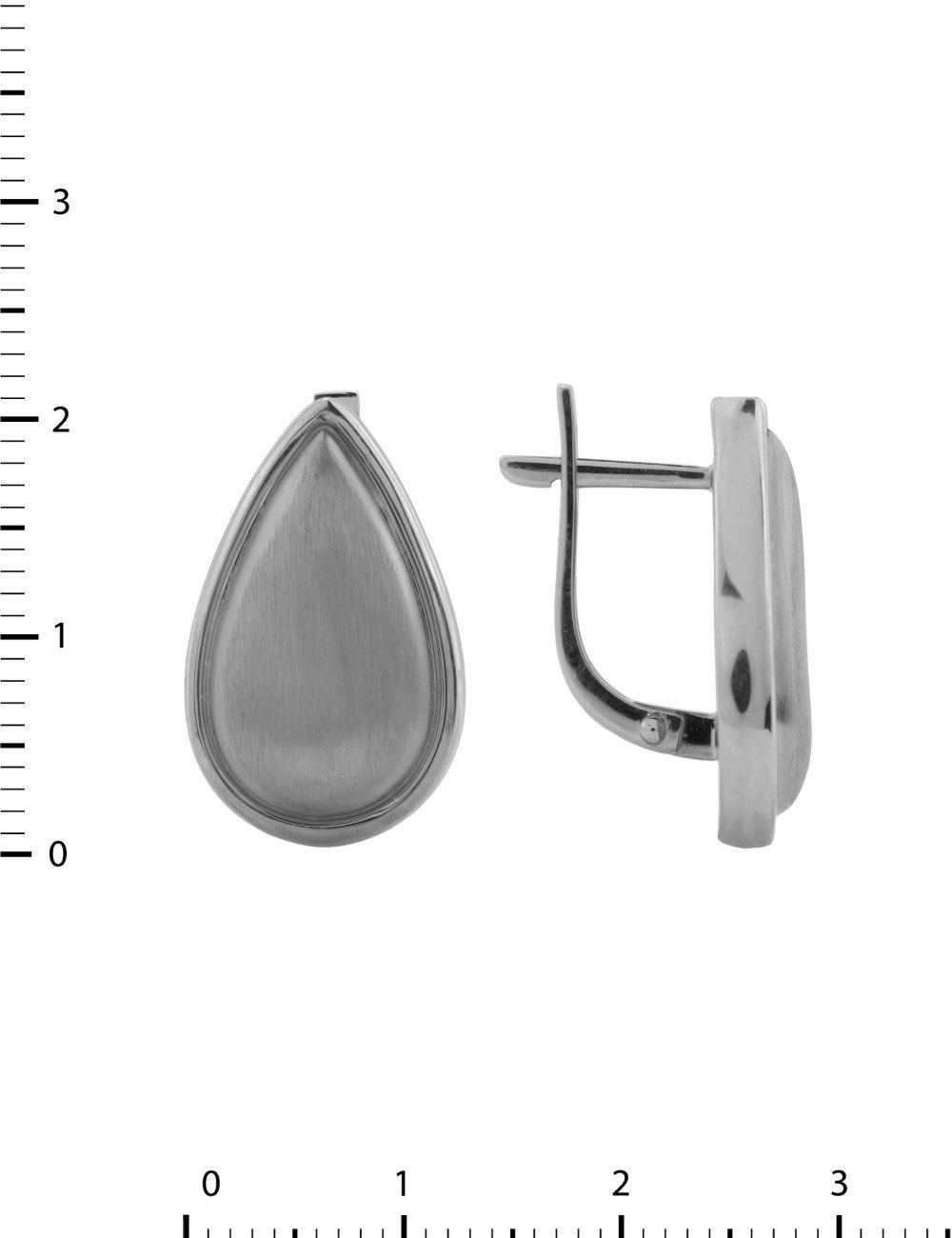 Серьги из белого золота