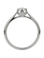 Кольцо из белого золота c бриллиантами