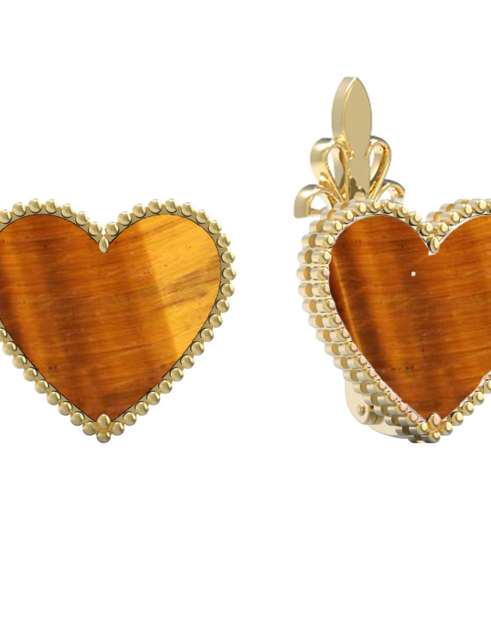 Серьги из лимонного золота