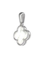 Подвеска из белого золота c перламутром