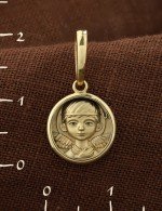 Образок из лимонного золота