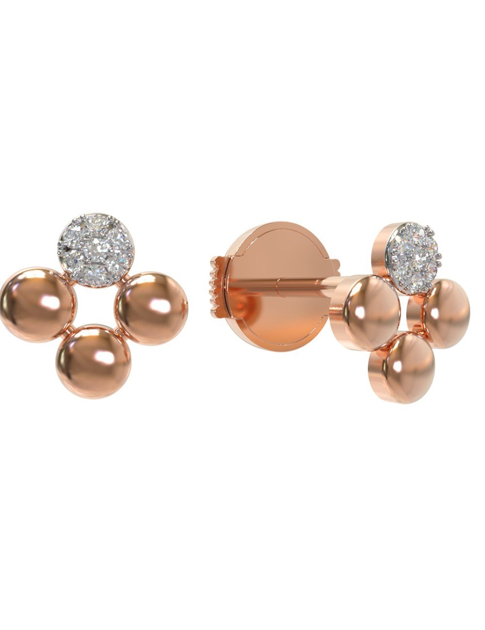 Серьги из золота c бриллиантами