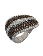 Кольцо из белого золота c бриллиантами