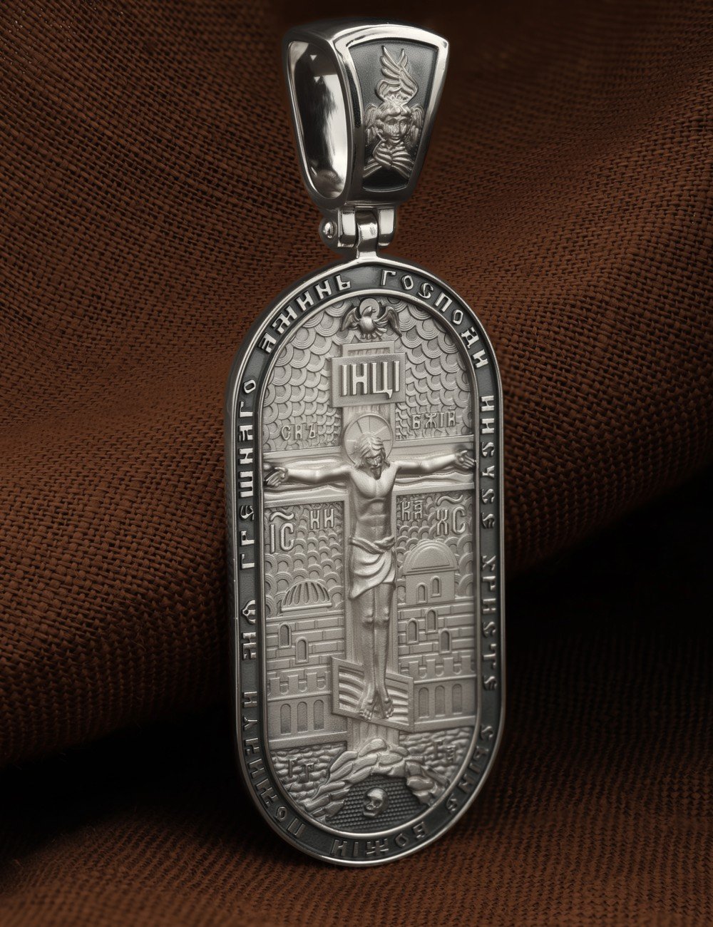 Образок из белого золота