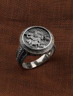 Кольцо из белого золота