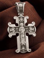 Крест из белого золота