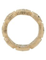 Кольцо из золота c бриллиантами, малахитом и перламутром