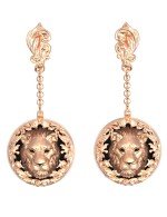 Серьги из золота c эмалью и ониксом