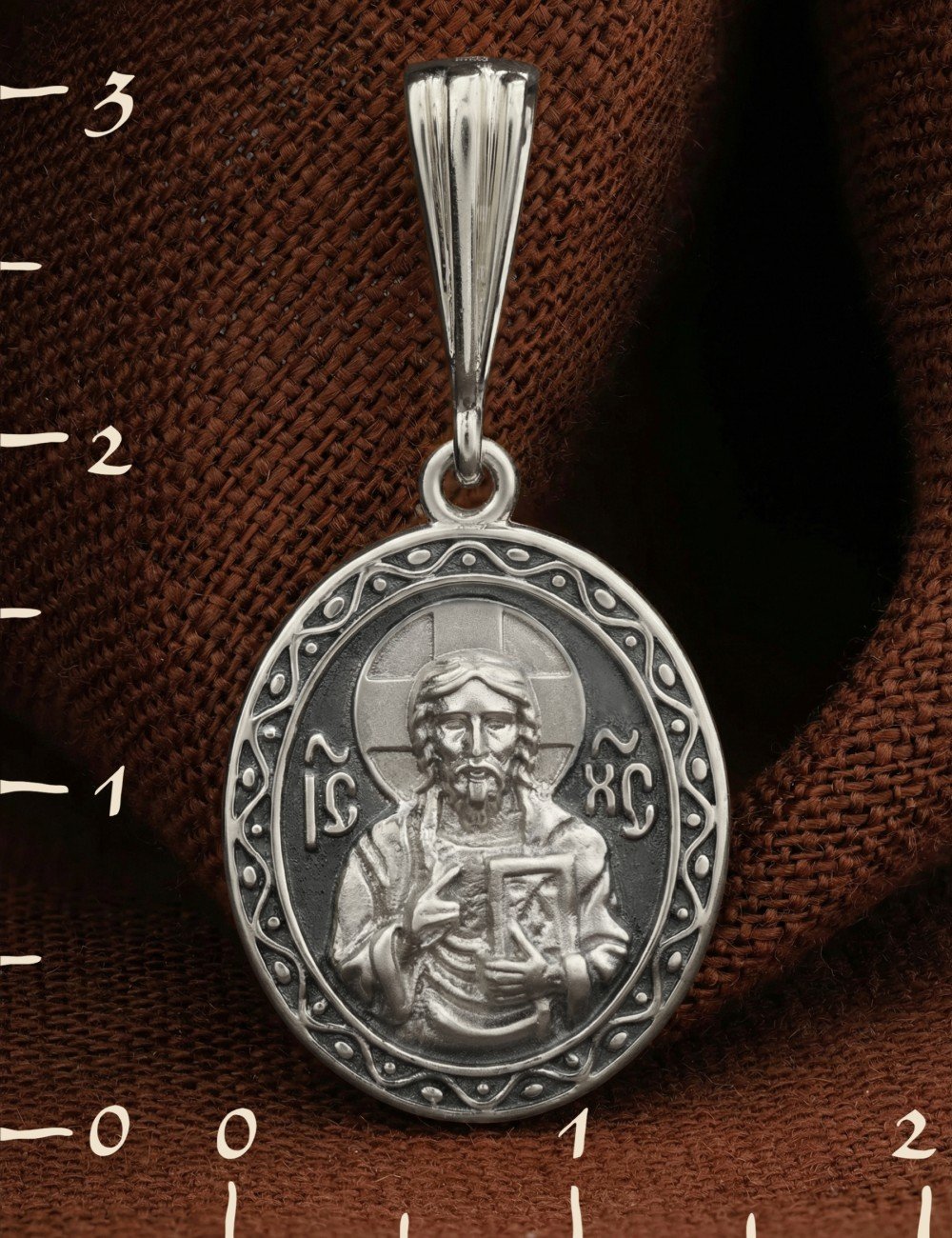 Образок из белого золота