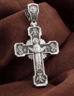 Крест из белого золота