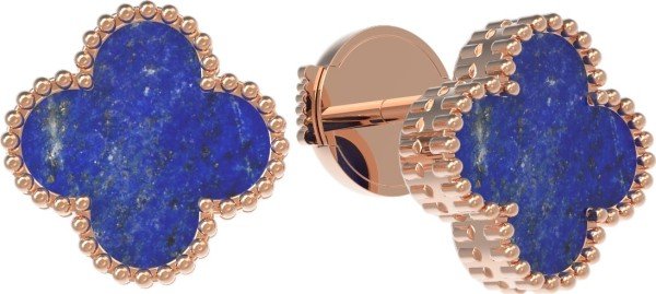 Серьги из золота c лазуритом