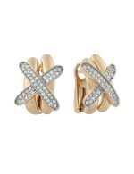 Серьги из золота c бриллиантами