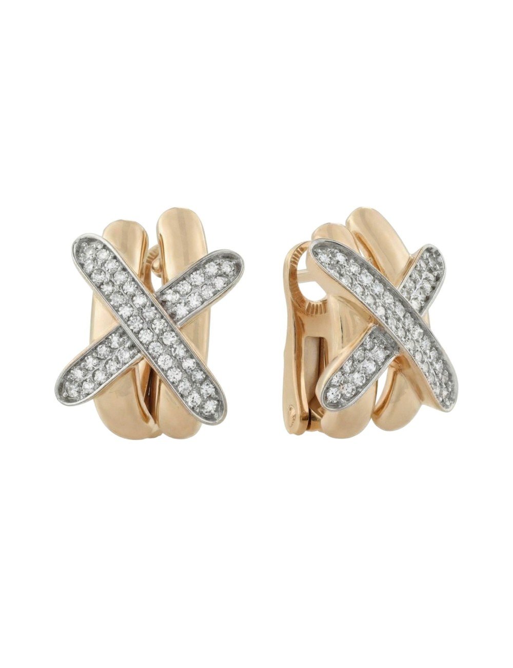 Серьги из золота c бриллиантами