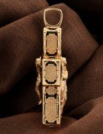 Крест из золота c эбеновым деревом