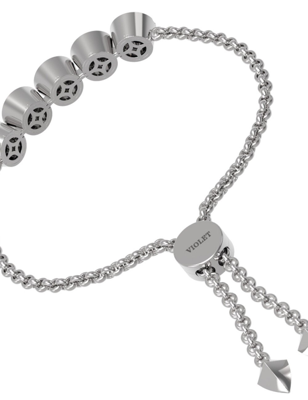 Браслет из белого золота c бриллиантами