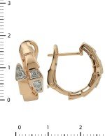 Серьги из золота c бриллиантами