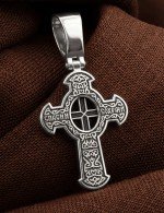 Крест из белого золота