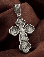 Крест из белого золота