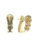 Серьги из лимонного золота c бриллиантами