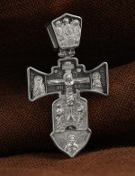 Крест из белого золота