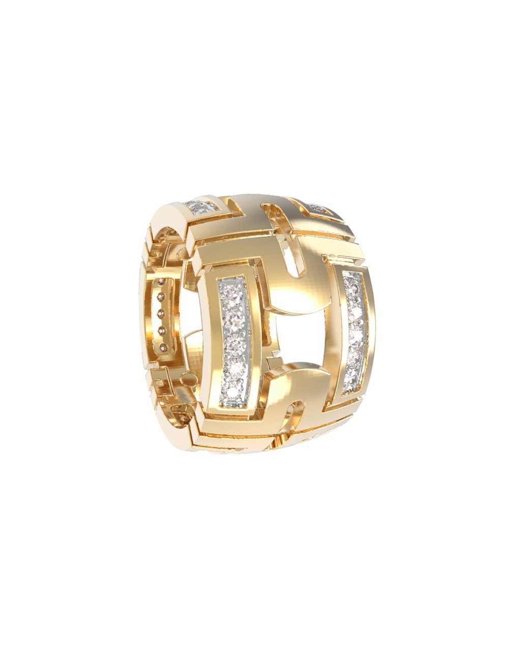 Подвеска из лимонного золота c бриллиантами