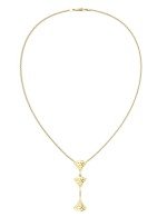 Колье из лимонного золота c бриллиантами