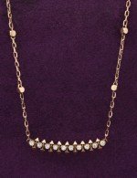 Колье из розового золота c бриллиантами