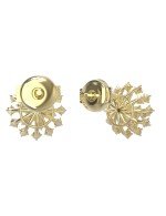 Серьги из лимонного золота c бриллиантами