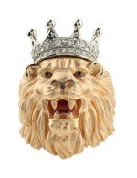 Кольцо из золота c эмалью и бриллиантами