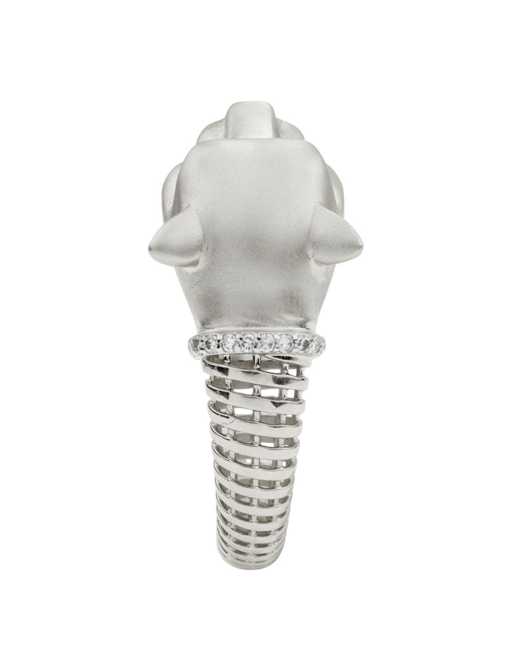 Кольцо из белого золота c бриллиантами