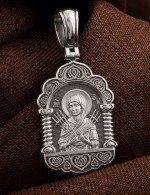 Образок из белого золота