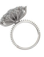 Кольцо из белого золота c бриллиантами