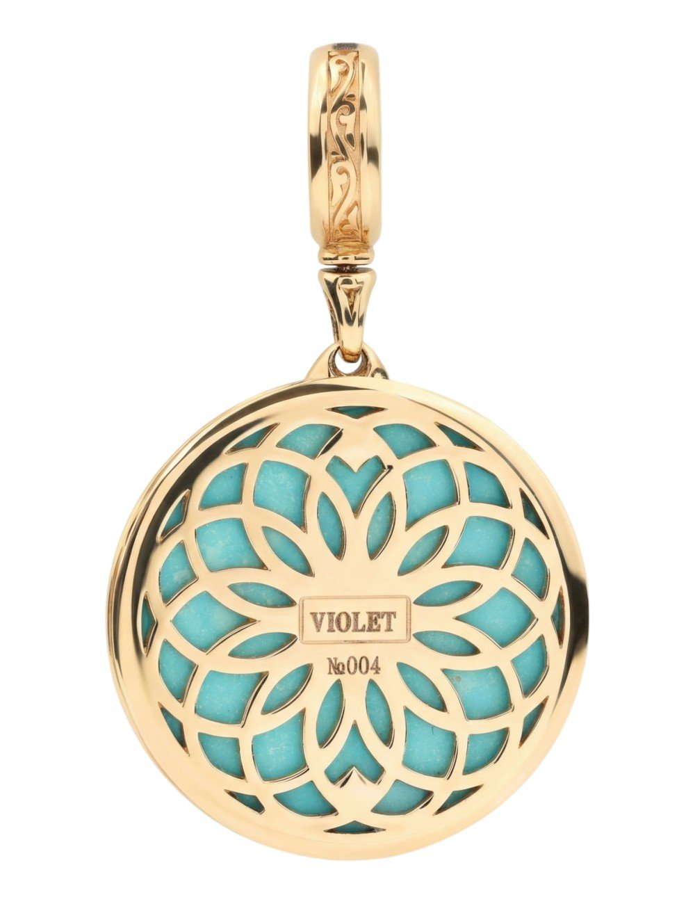 Подвеска из золота c бирюзой