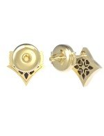 Серьги из лимонного золота c тигровым глазом